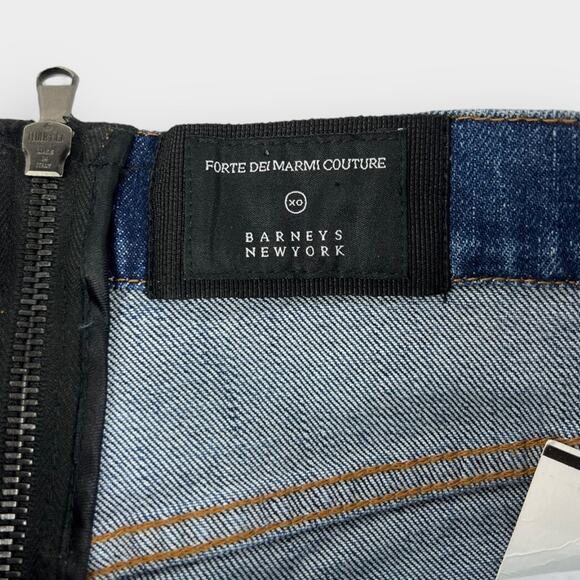 Forte Dei Marmi Couture Zipper Butt Straight Leg Jeans Size 29 NEW - Picture 6 of 11